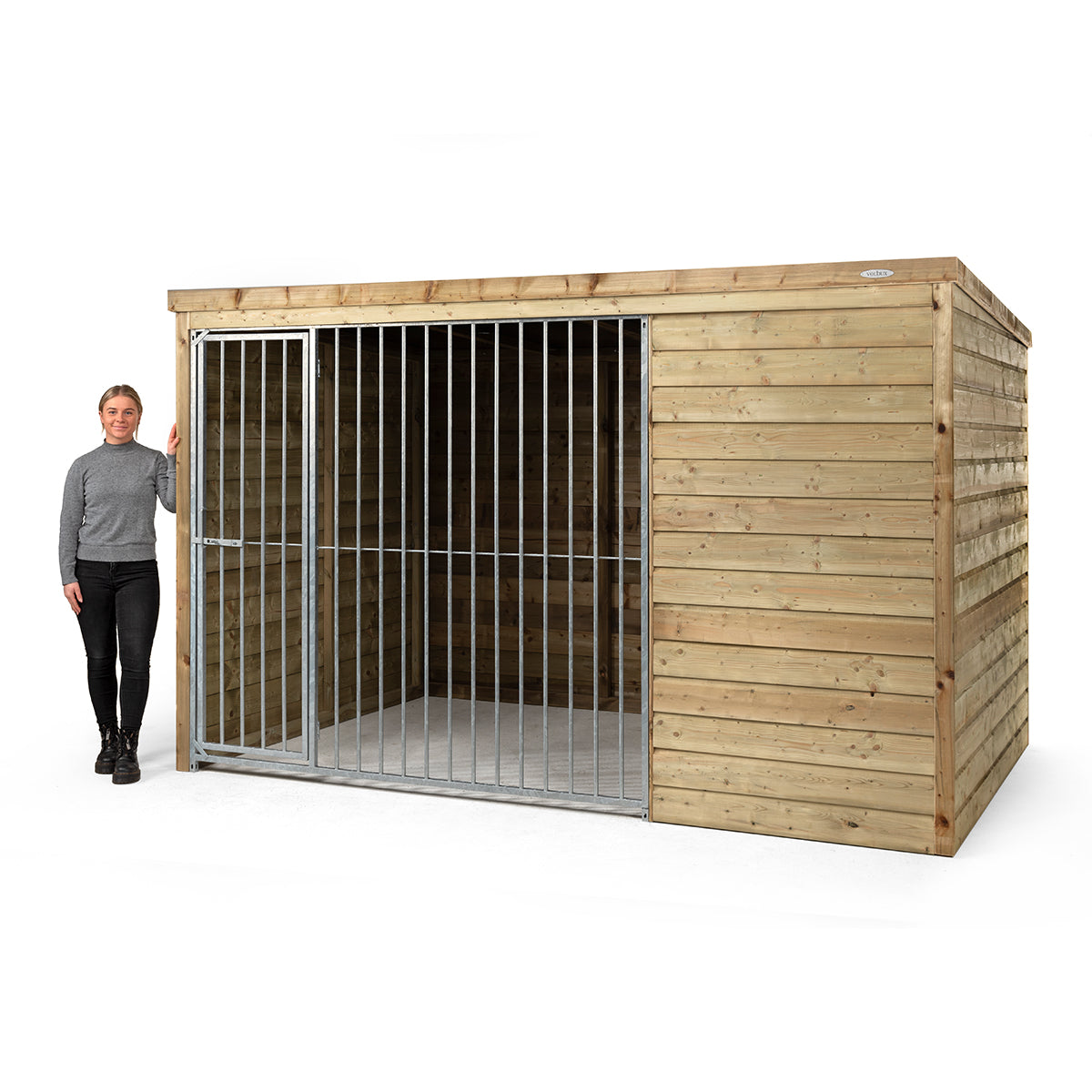 Hondenkennel Boris zijkant
